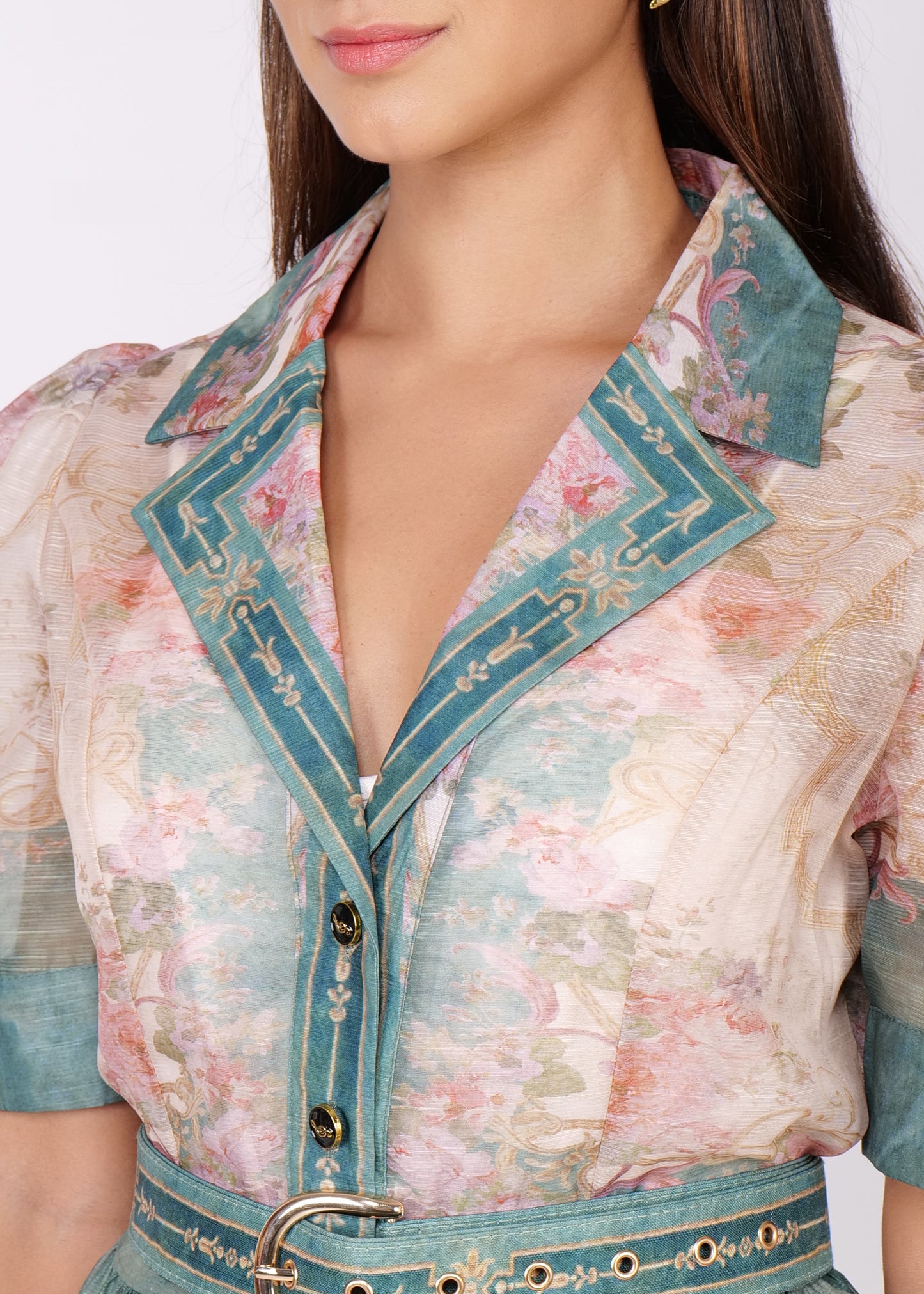 Printed Organza dress