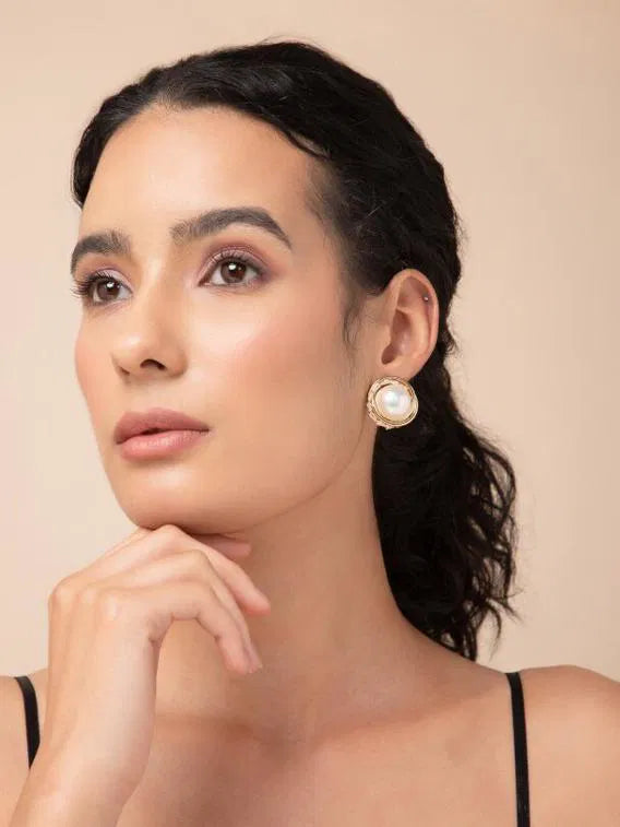 Big Pearl Drop Earrings