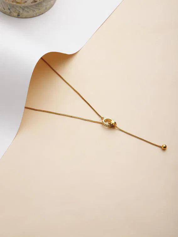 Gold Sleek Chain Necklace