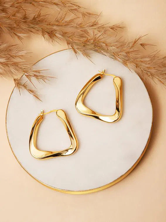 Golden Hoop Earrings