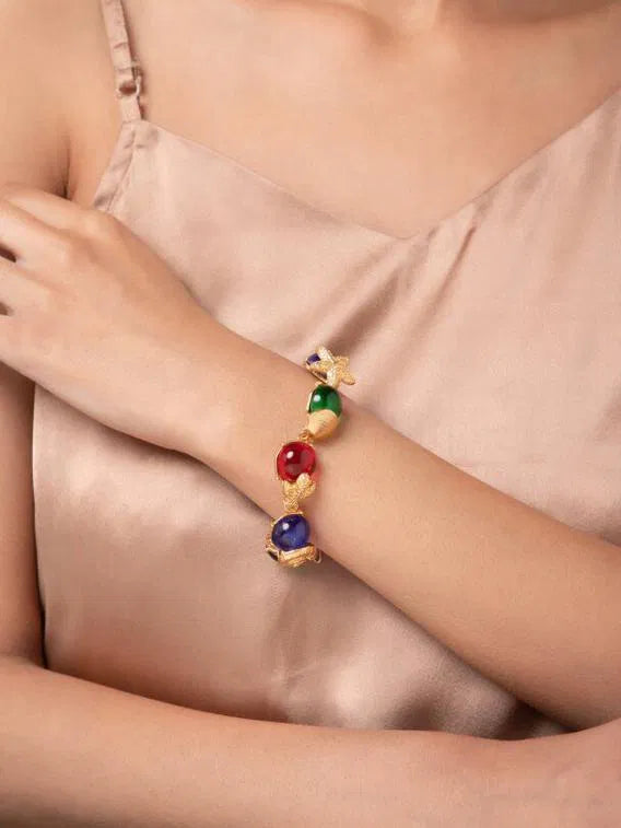 Multi-Colour Studded Bracelet