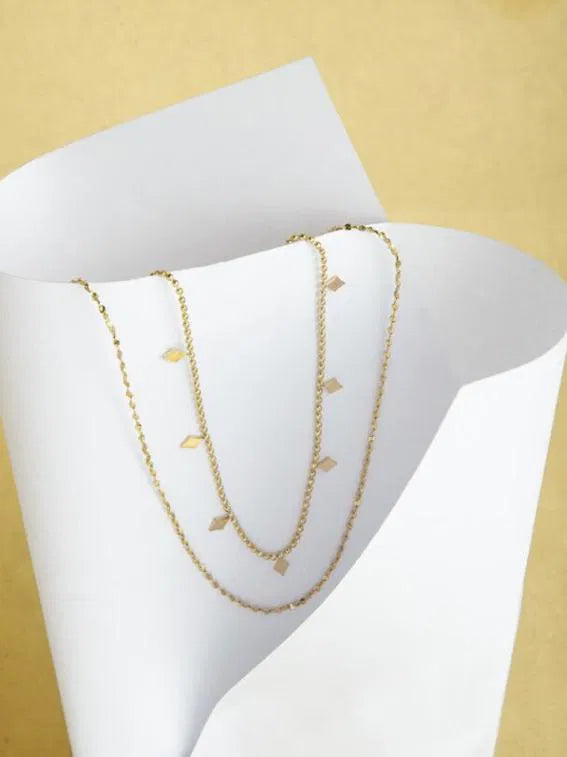 Layered Gold Chain Necklace