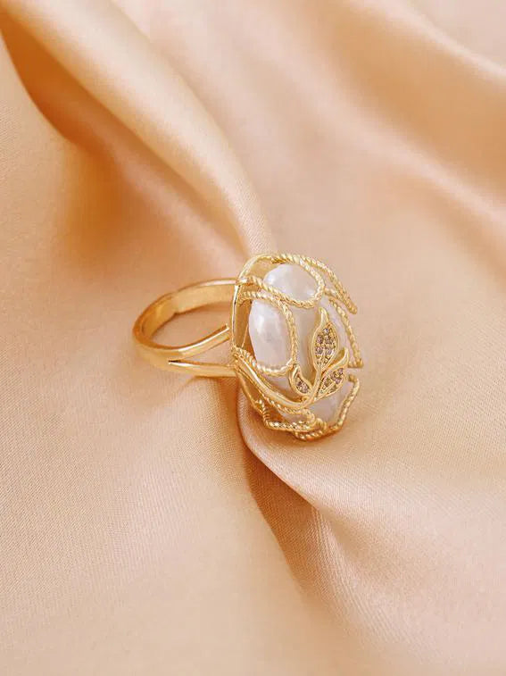 Pearl Mesh Ring