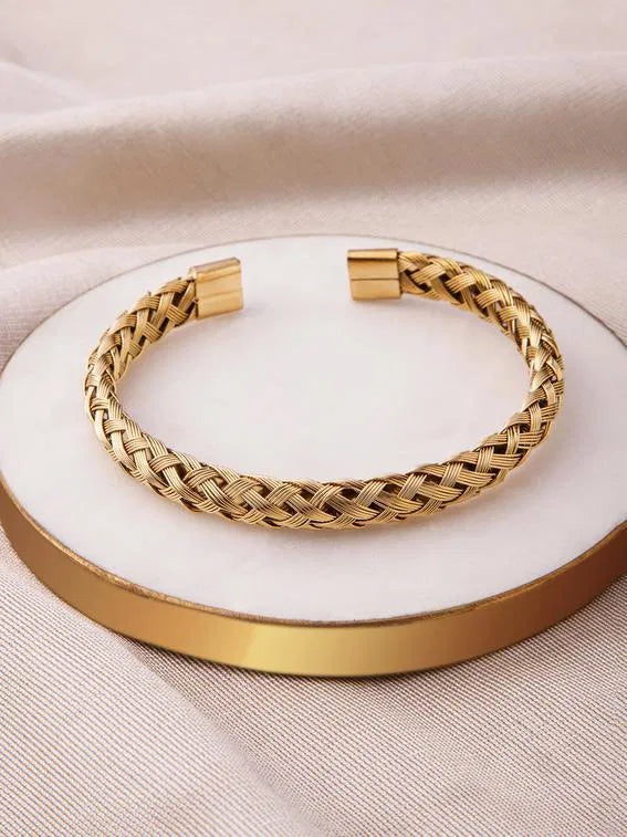 Gold Plated Braided Bracelet