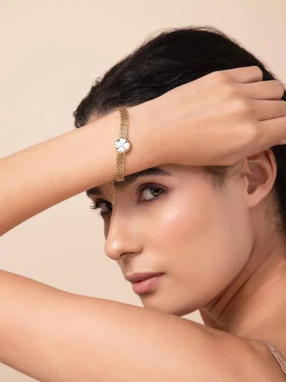 White Spade Chain Bracelet