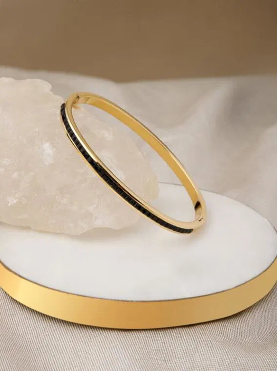 Black Crystal Bangle