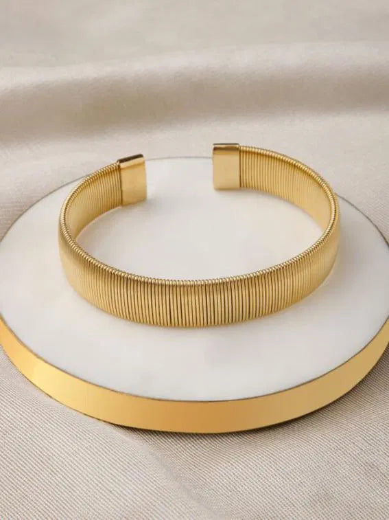 Gold Open Bangle