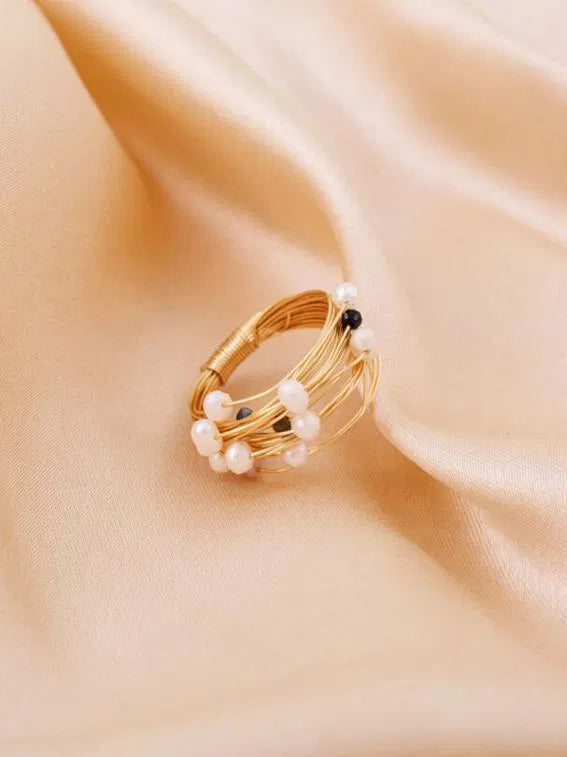 Pearl Cluster Ring
